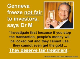 Read "Genneva freeze not fair," says Dr M